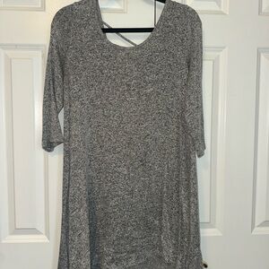 Casual Heather Gray Dress
